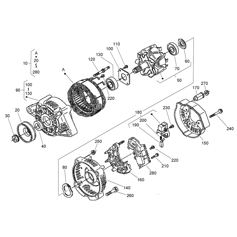 Alternator Components