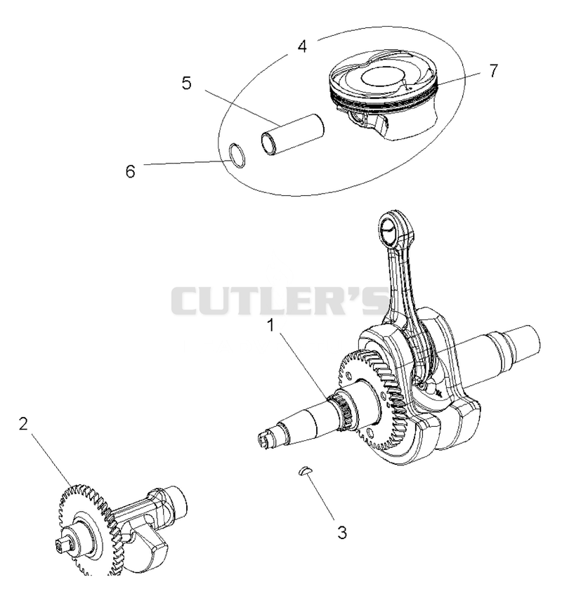 Crankshaft, Piston And Balance Shaft