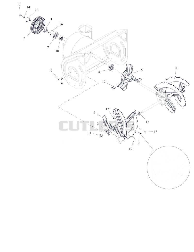 Auger and Impeller - 28"