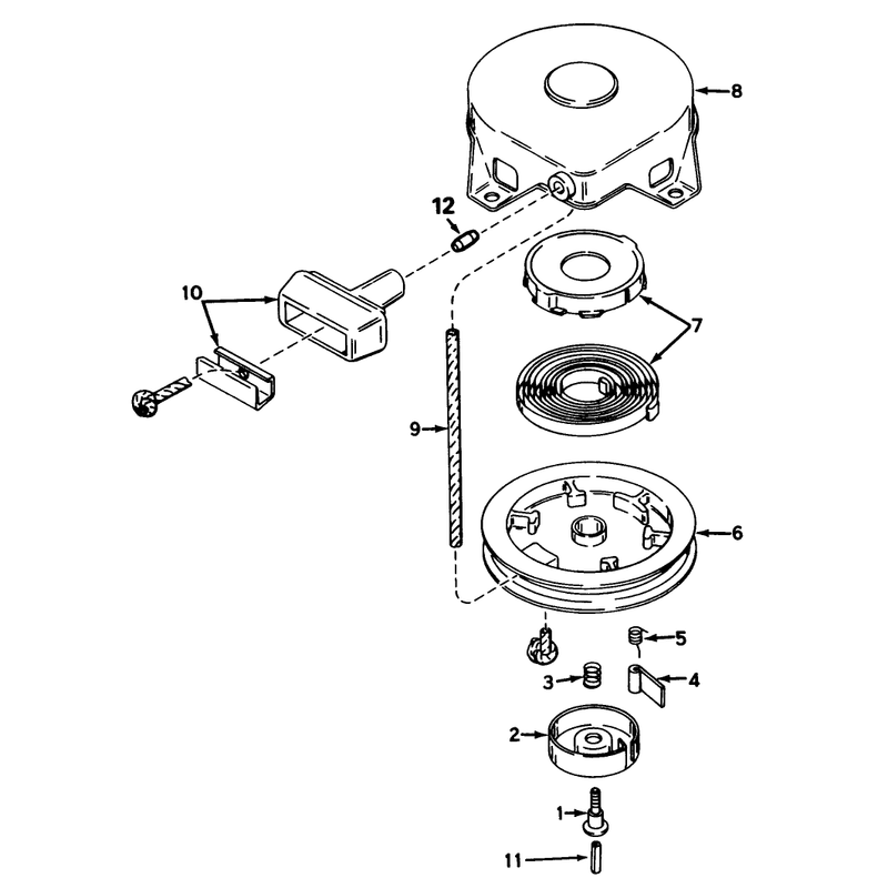 Rewind Starter No 590420a