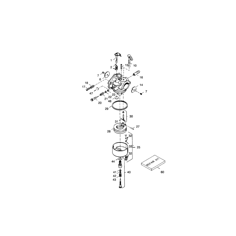 Carburteor Tecumseh No. 632334a