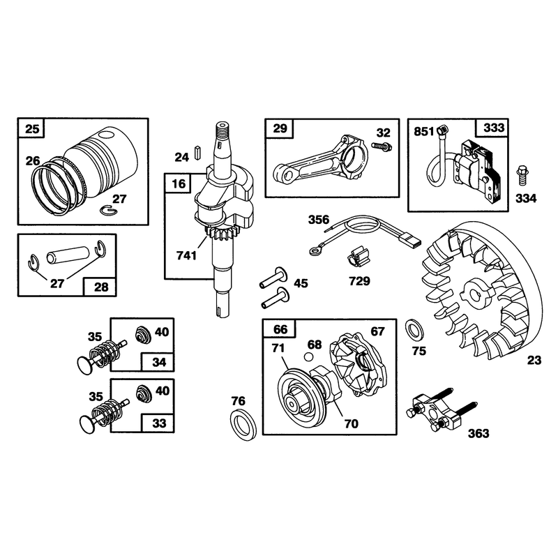 Engine Briggs and Stratton Model 95902-3154-01