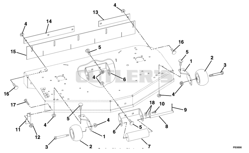 Mower Brackets And Rollers