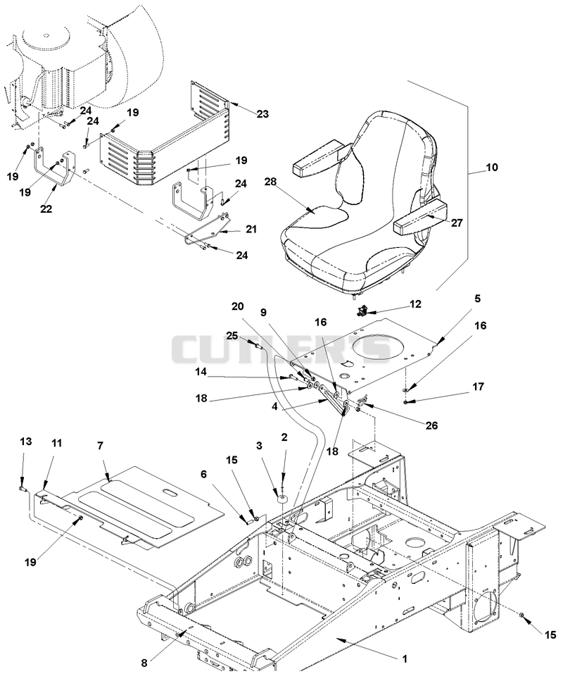 Seat and Foot Plate