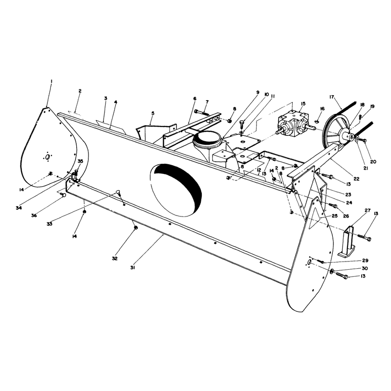 44in Snow Thrower Model No 30761 Optional