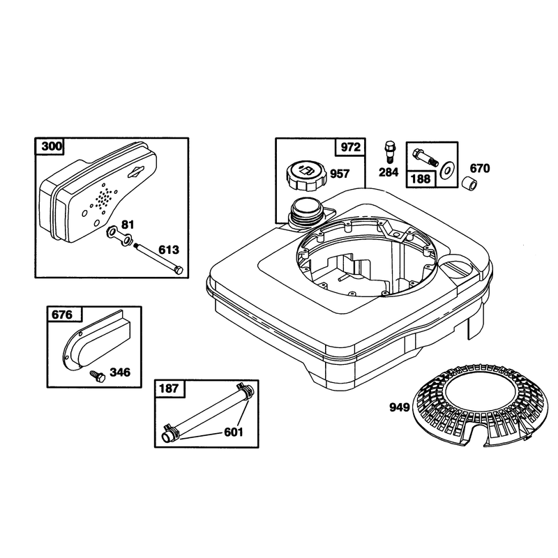 Engine Briggs and Stratton Model 122702-3171-01