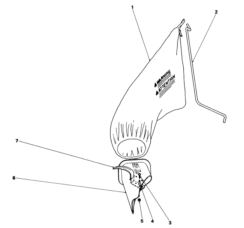 Grass Bag Kit No 8 9789 optional