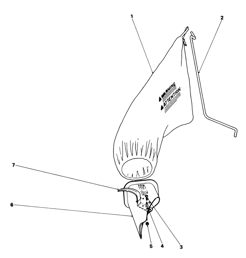 Grass Bag Kit No 8 9789 optional