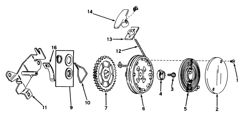 Rewind Starter No 590450a