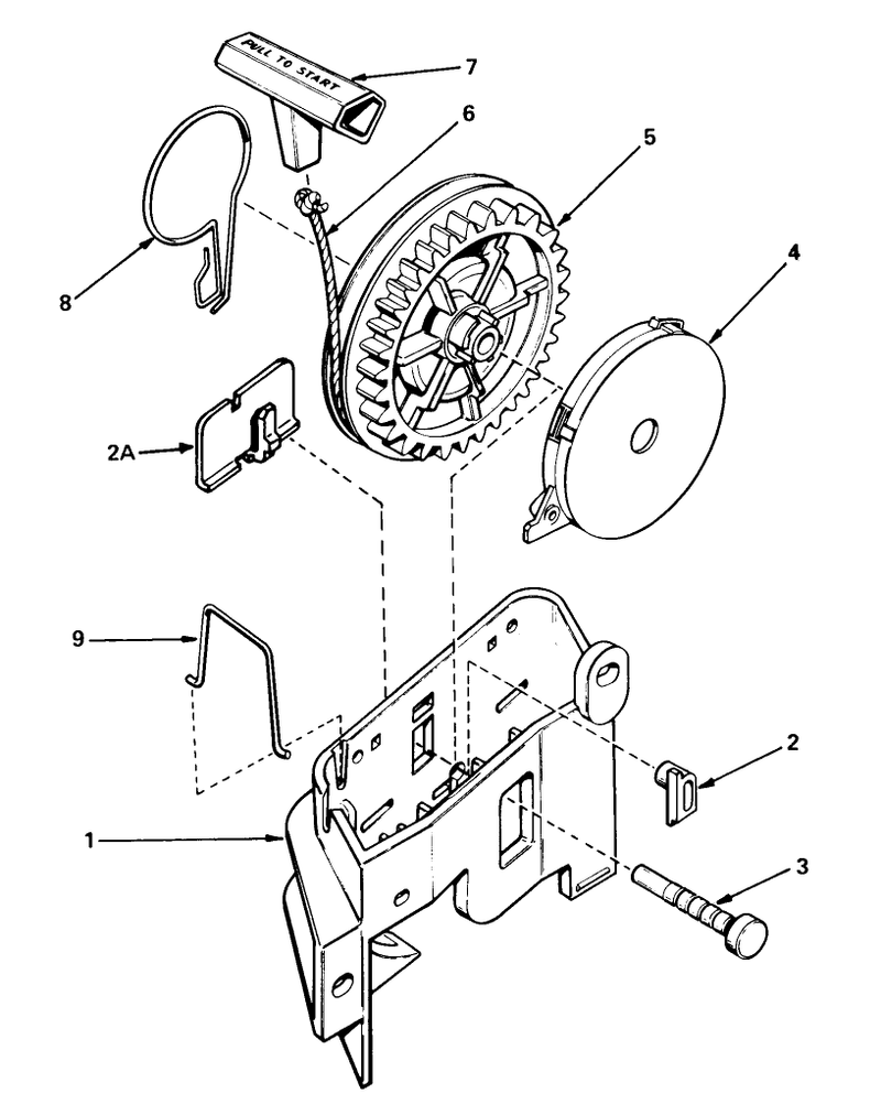 Rewind Starter No 590531