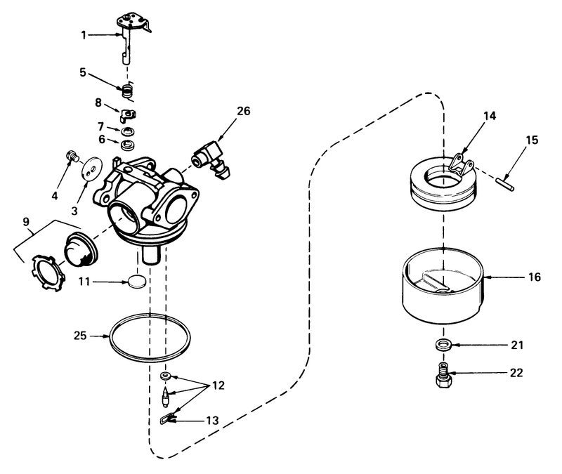 Carburetor No 632046