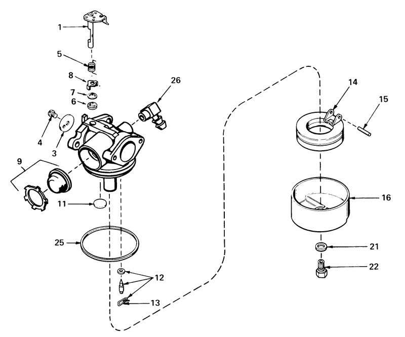 Carburetor No 632050