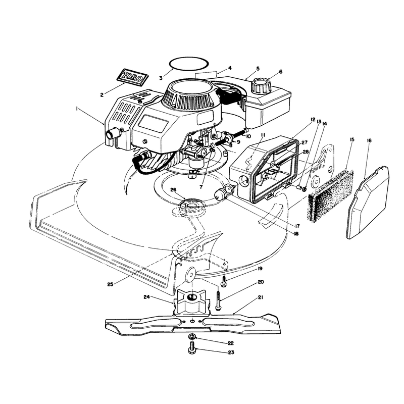 Engine Assembly Model No 47pg7