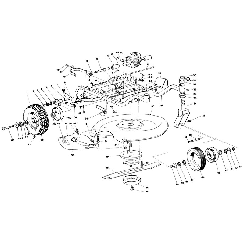 Frame and Cutter Housing Assembly
