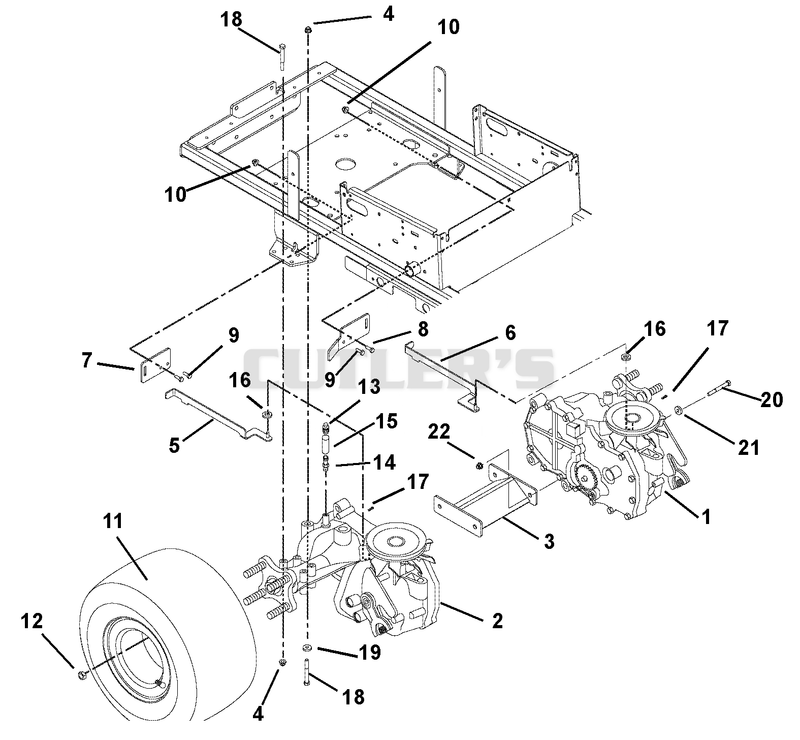 Transaxle, Dump Valves And Rear Wheels