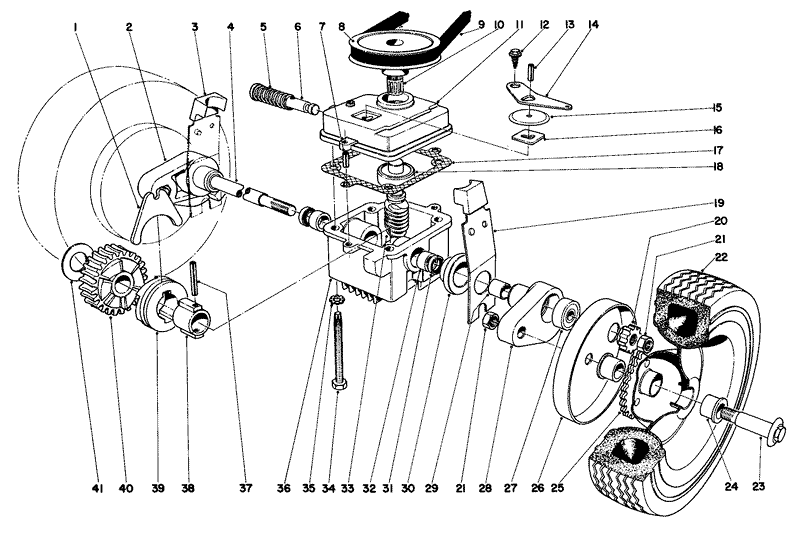 Gear Box Assembly Model No 18257