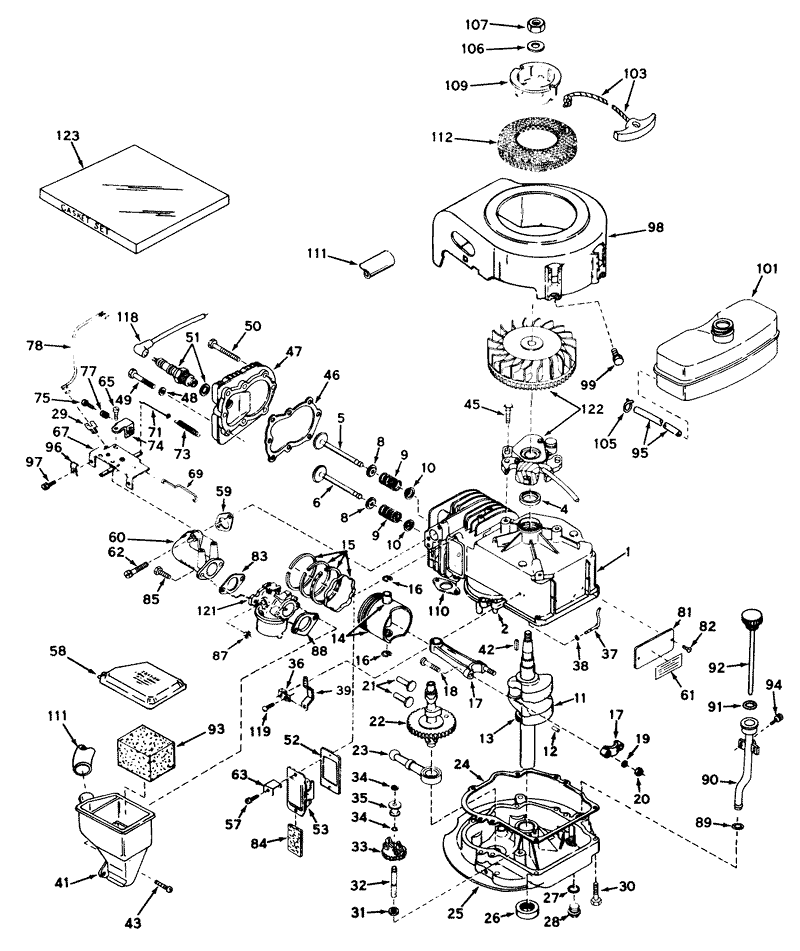 Engine Tecumseh Model No Lav30 30482j And Lav30 30483j