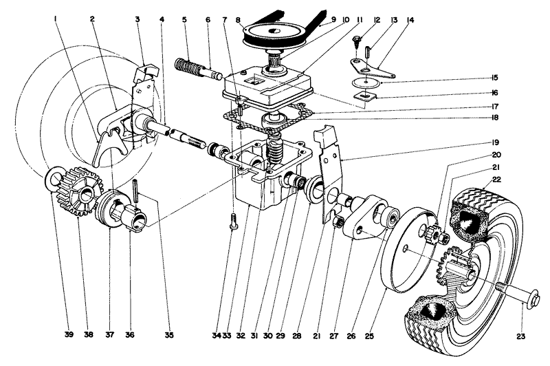 Gear Box Assembly Model No 18257