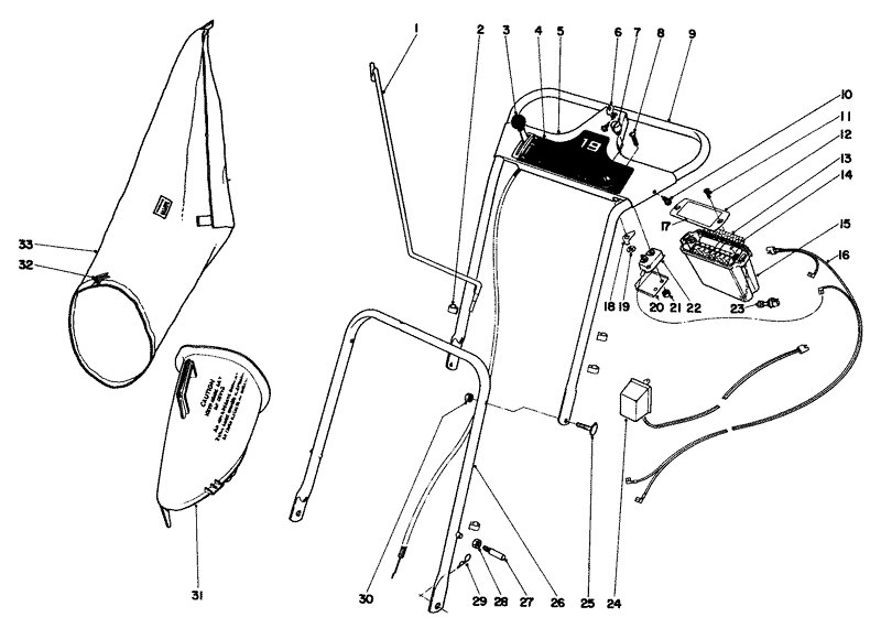Handle Assembly Model No 18208