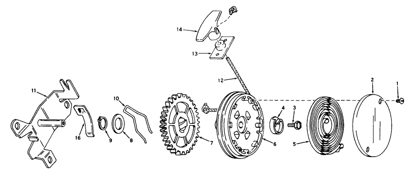 Rewind Starter No 590450