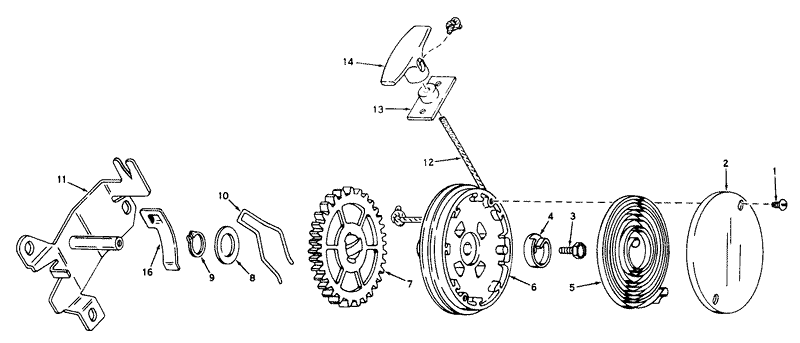 Rewind Starter No 590450