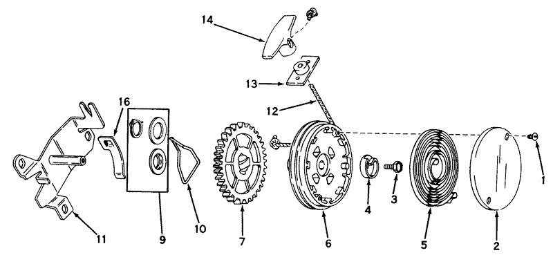 Rewind Starter No 590450a
