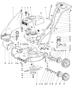 Toro 18221 Whirlwind Mower (Serial #: 8000001 - 8999999) Parts Diagram