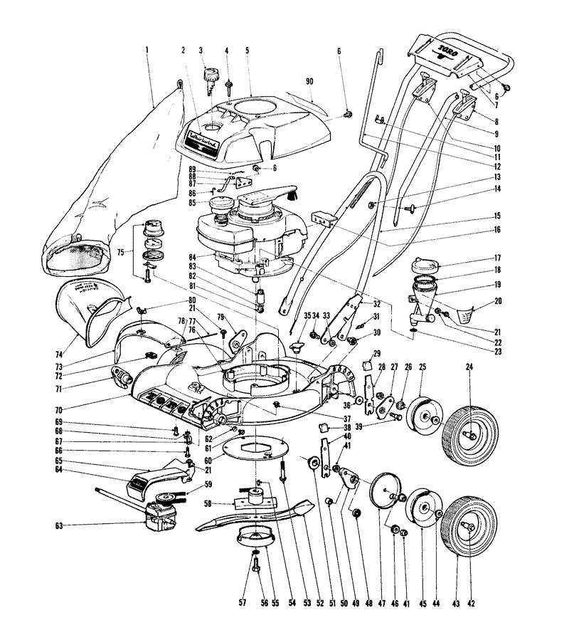21in Pow R Drive Parts List