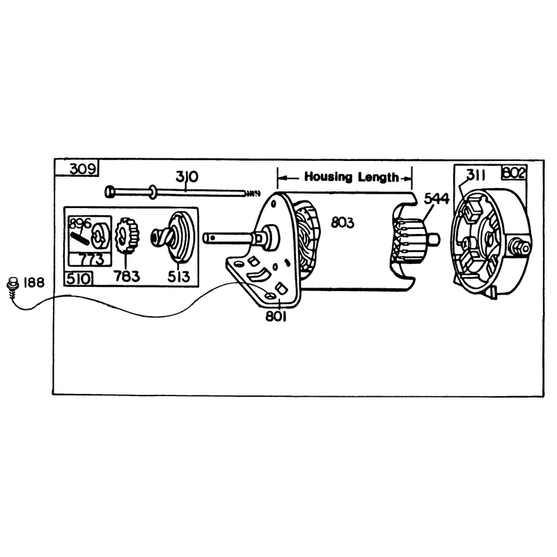 Engine Briggs and Stratton Model No 326437-0630-01