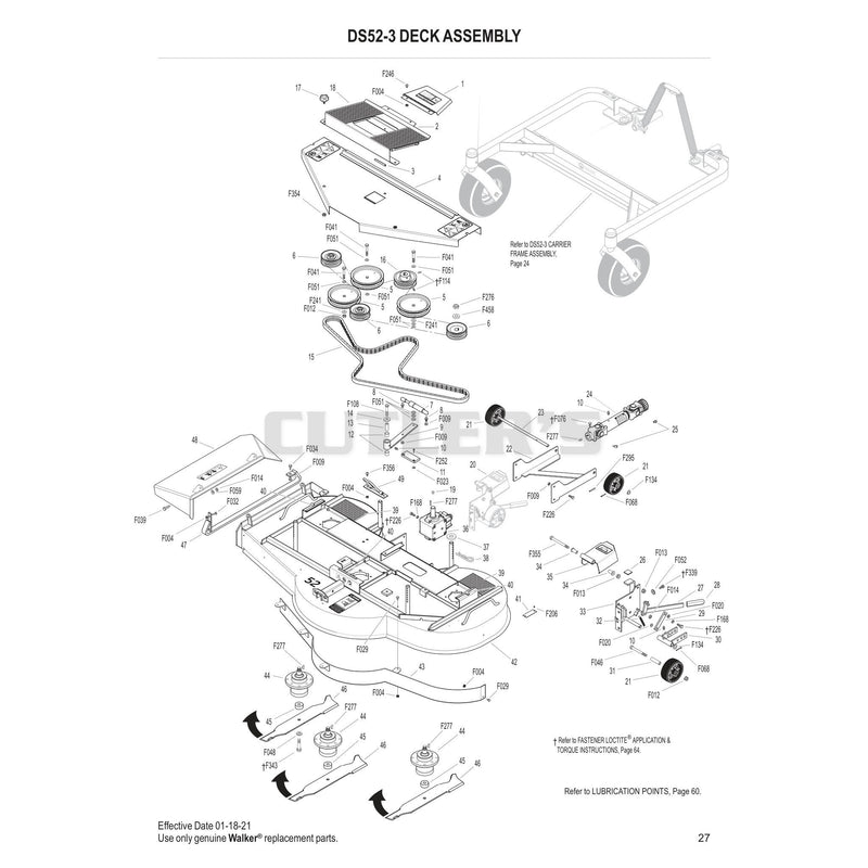 DS52-3 DECK ASSEMBLY