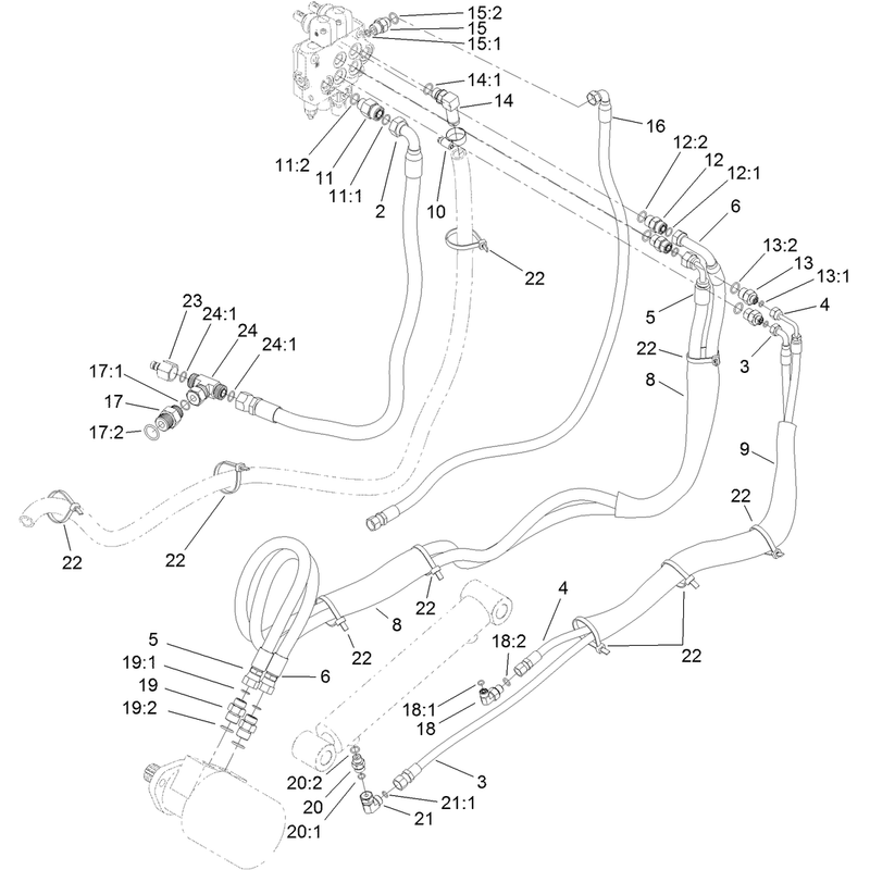 Hydraulic Routing Assembly