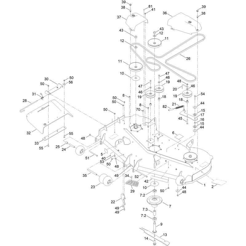 60 Inch Deck Assembly