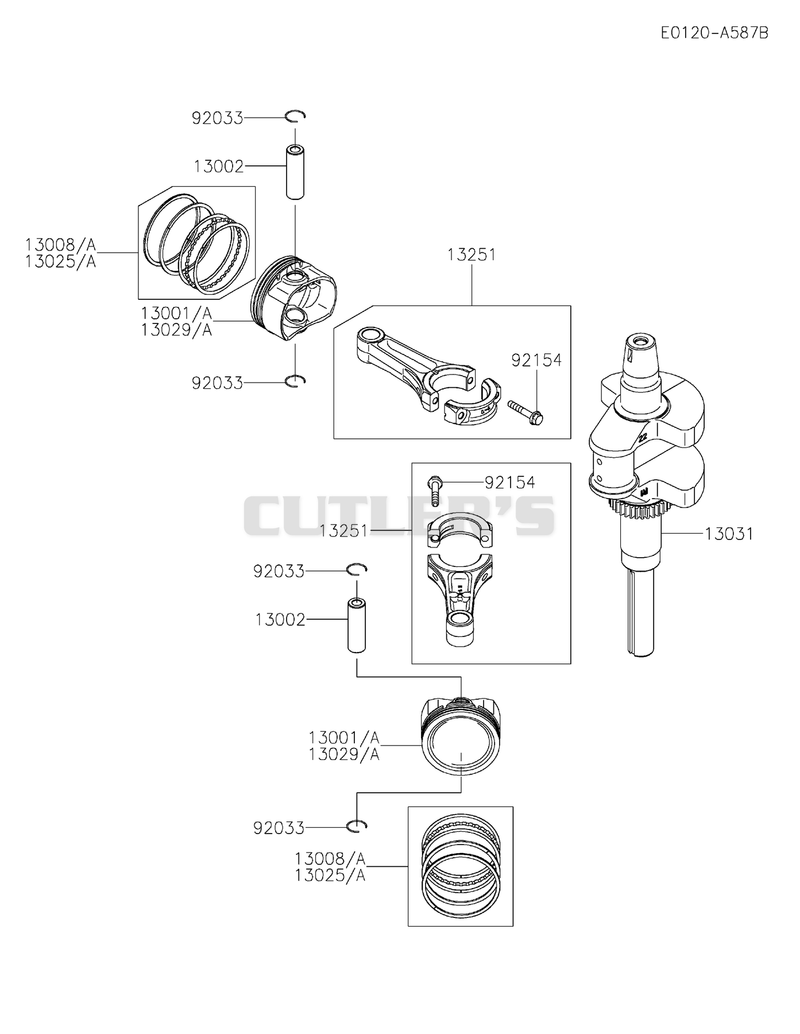 PISTON/CRANKSHAFT