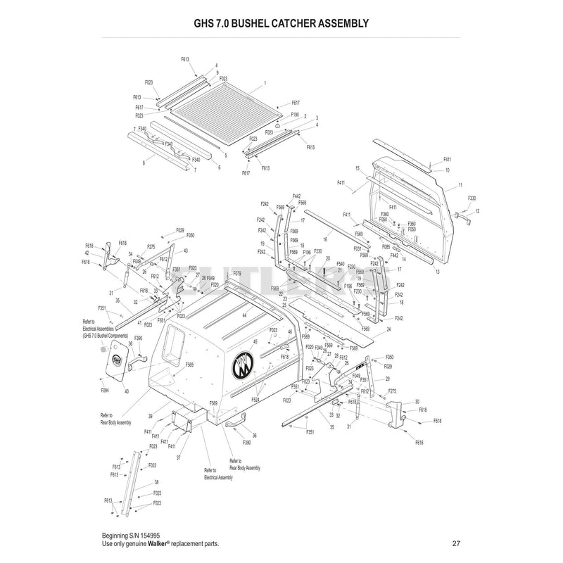 GHS 7.0 Bushel Catcher Assembly