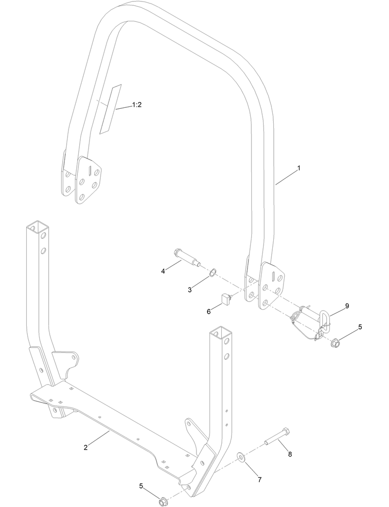 Roll Over Protection System Assembly No 161 3495