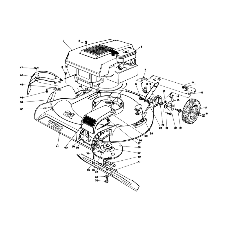 Housing and Engine Assembly