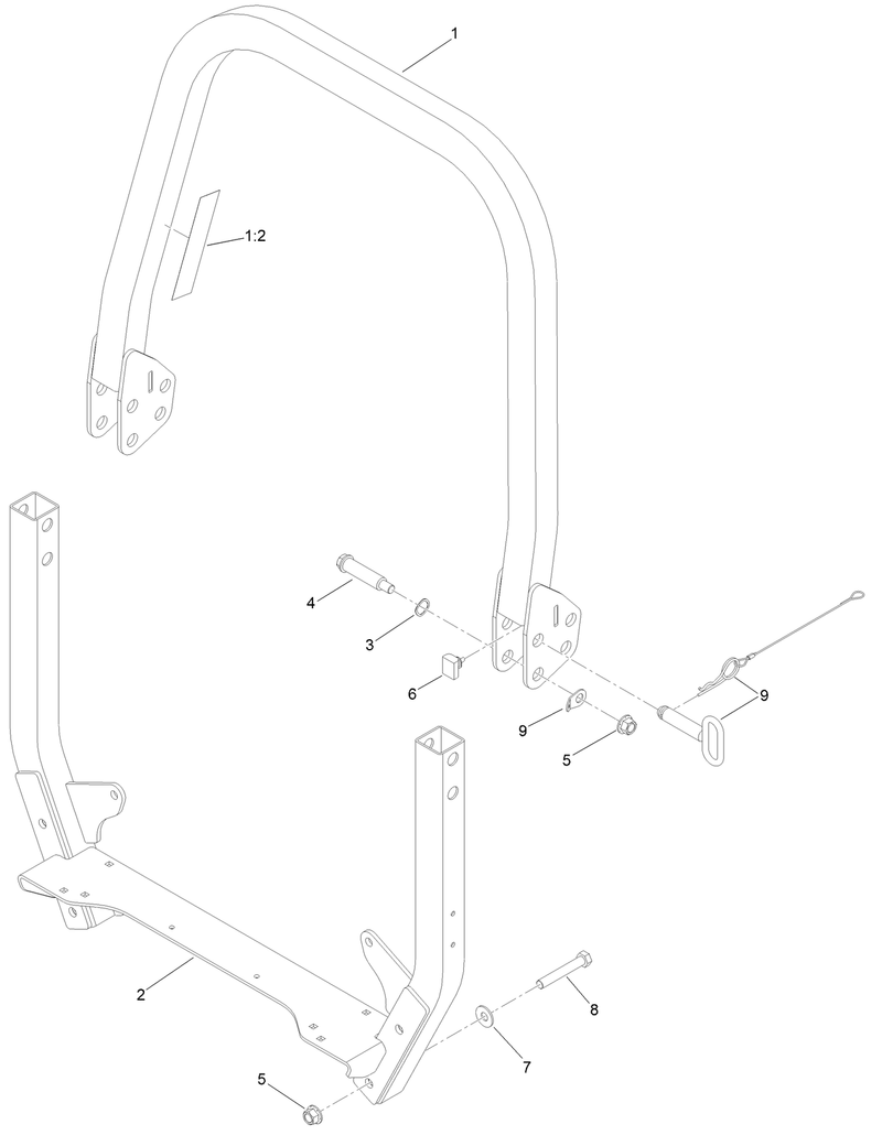 Roll Over Protection System Assembly No 161 3495