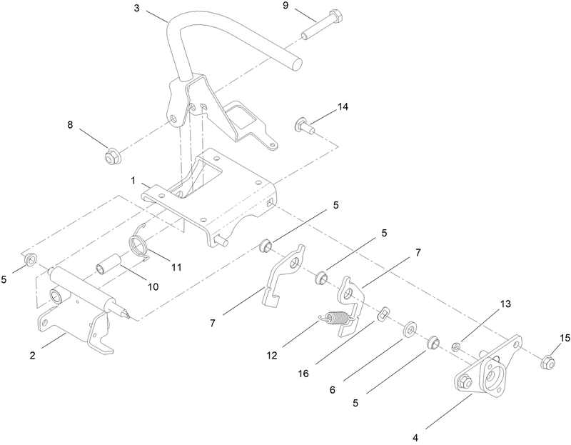 RH Control Handle Assembly No 144 1422