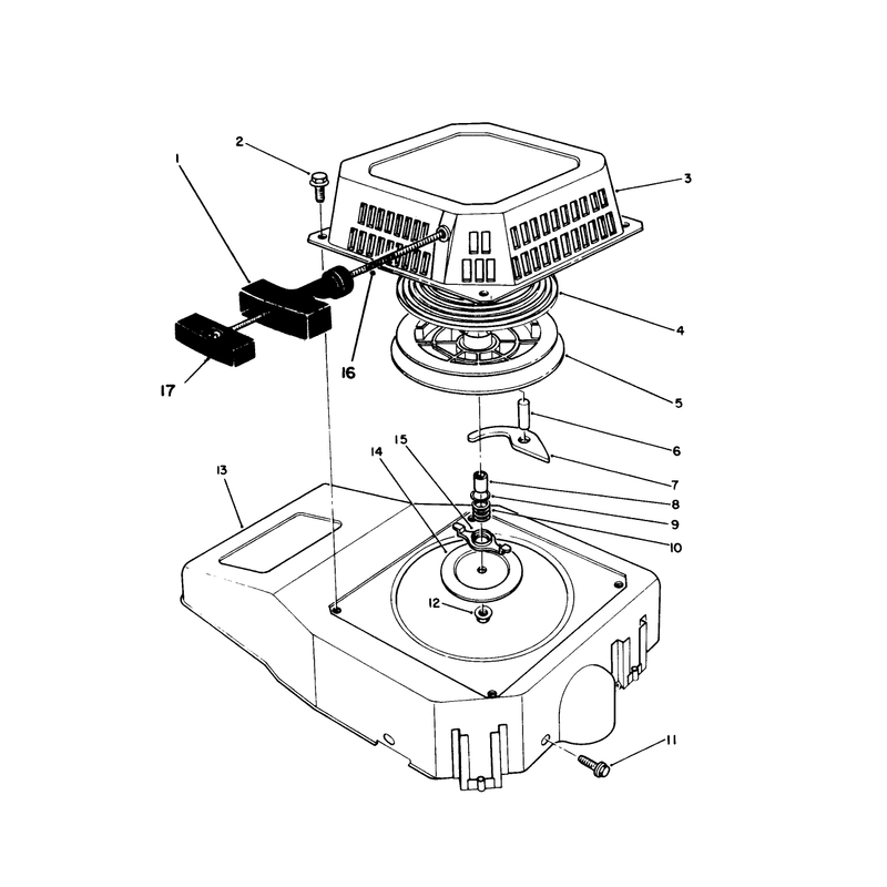 Recoil Assembly (engine No. Vmg6, Vmj8 & Vmk9)