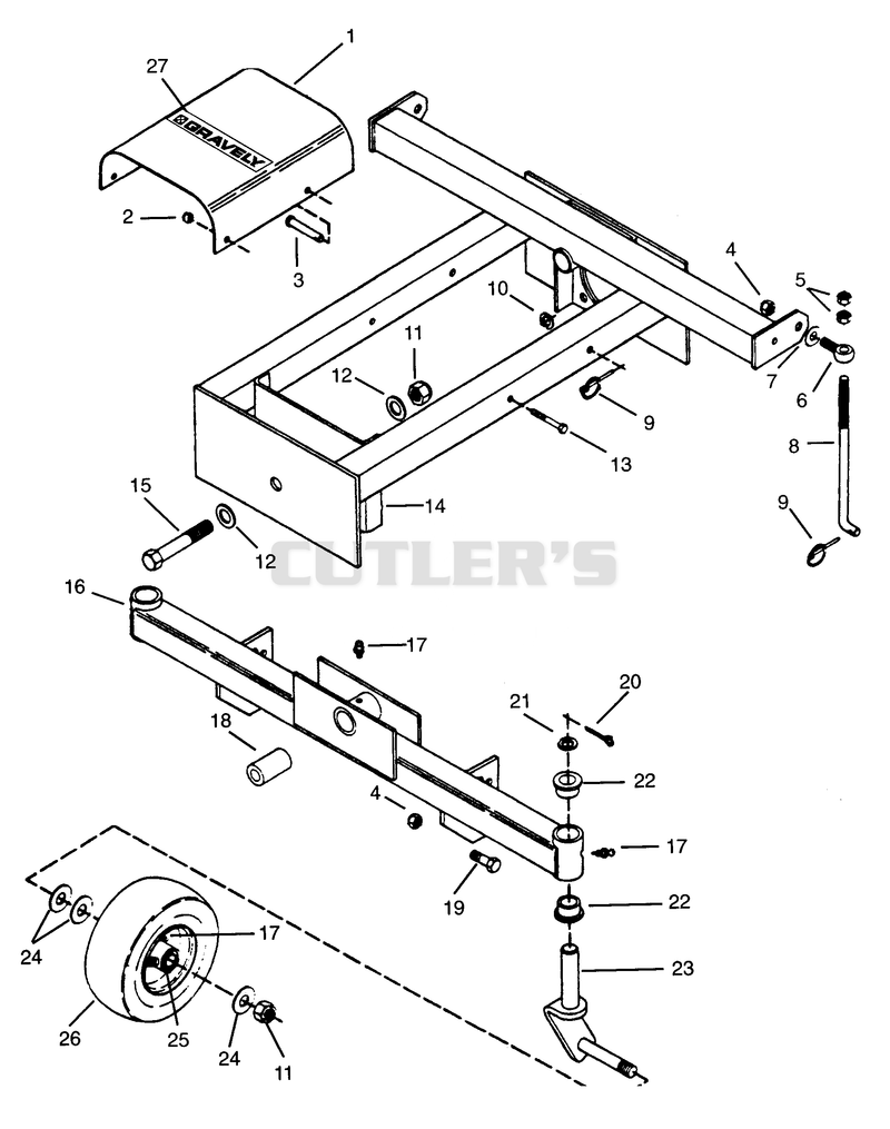 MOWER FRAME