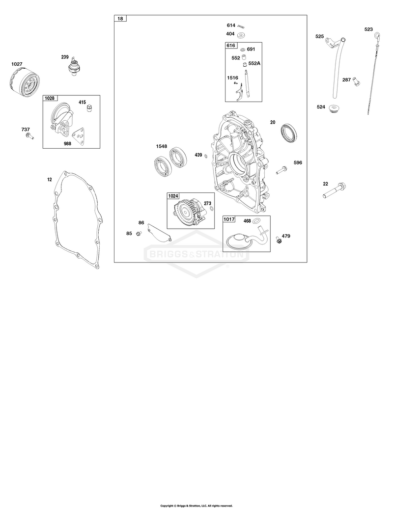 Crankcase Cover and Lubrication Group