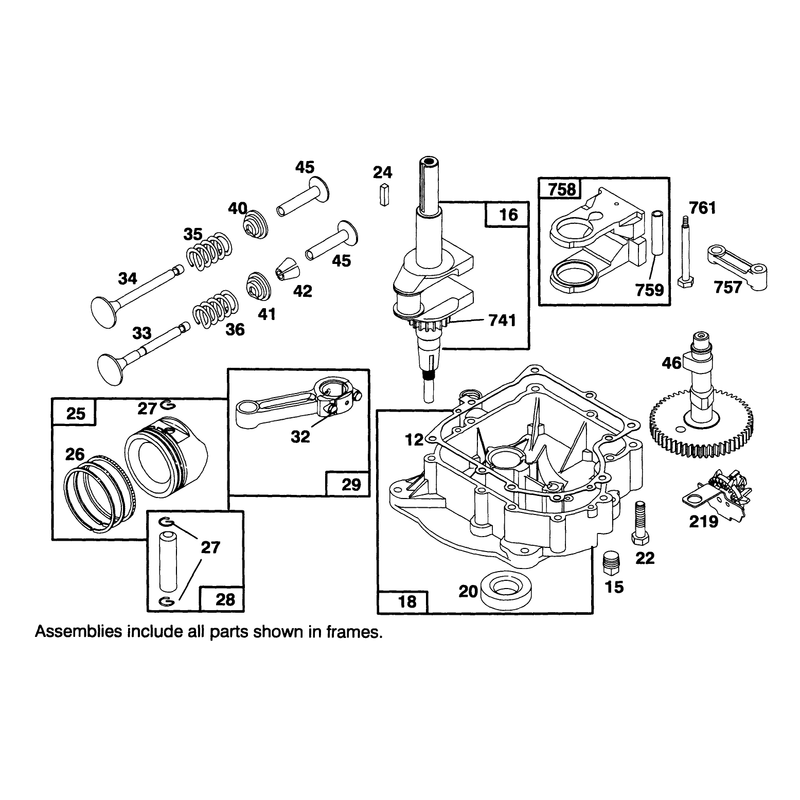 Engine Briggs and Stratton Model 282707-0119-01