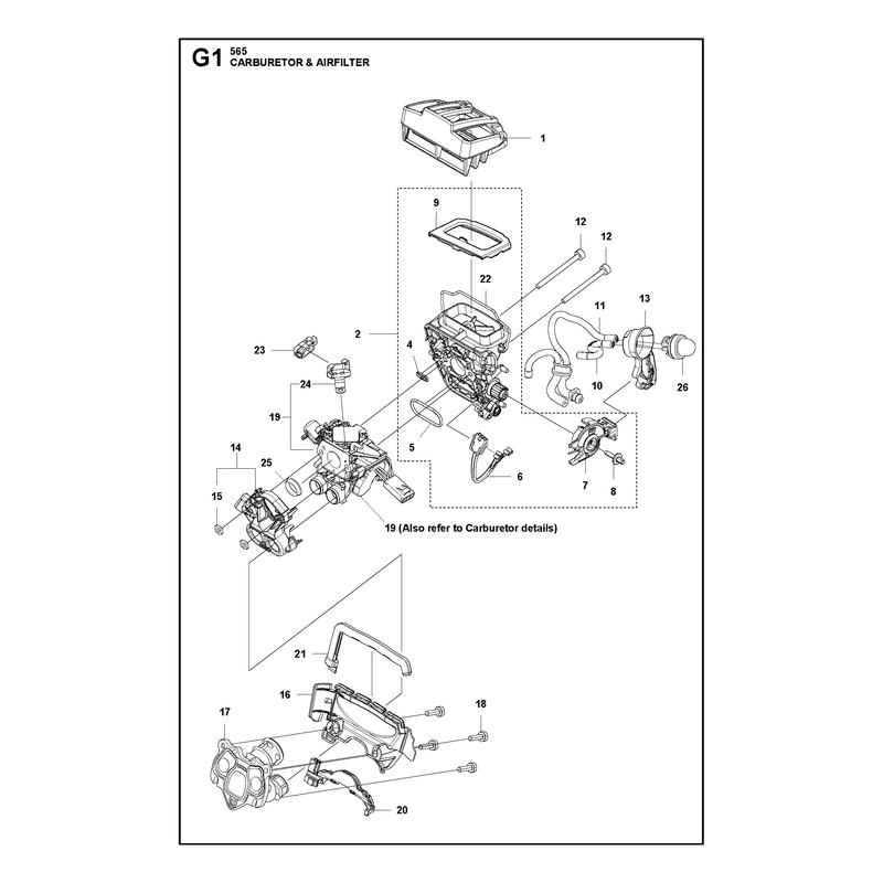 CARBURETOR AND AIR FILTER