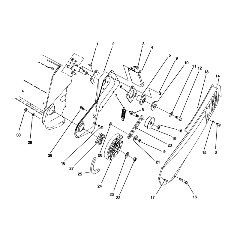 Pulley and Belt Cover Assembly