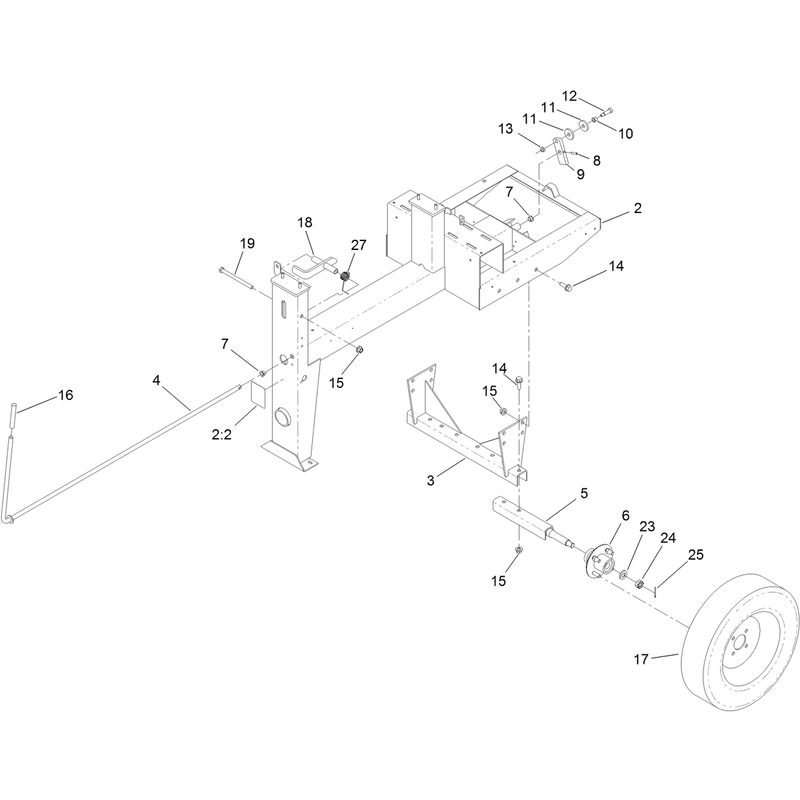 Frame and Axle Assembly