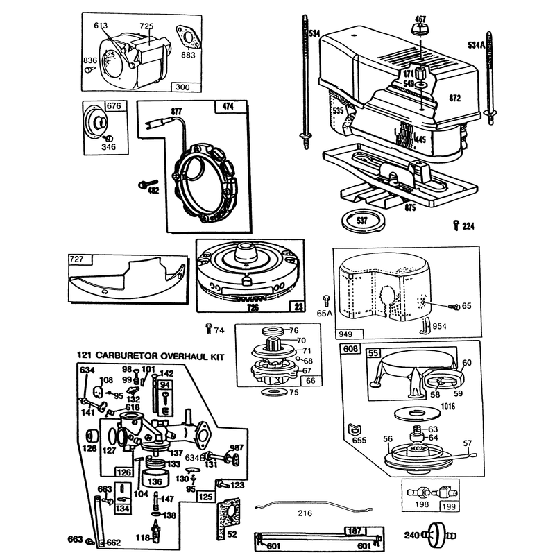 Briggs and Stratton Model No 281706-0186-01 Continued