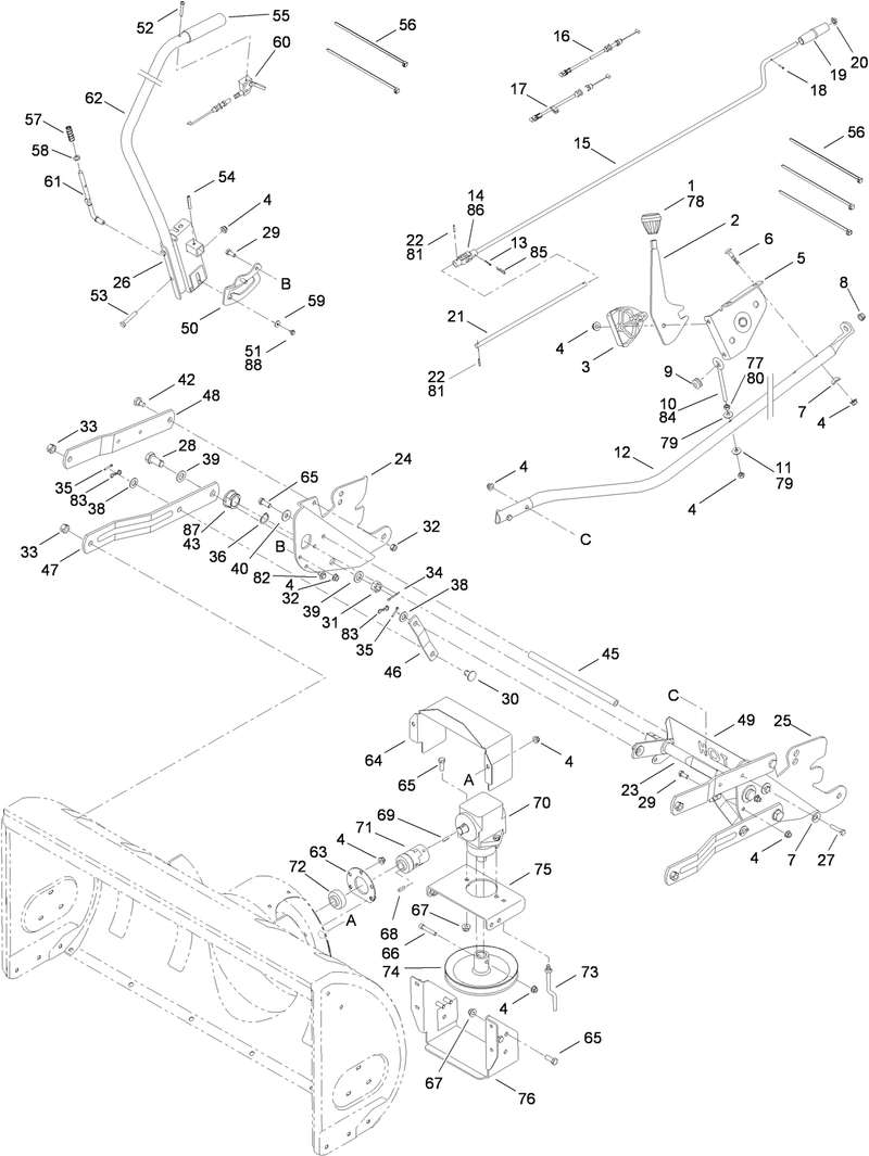 Handle Crank Rod and Drive Assembly