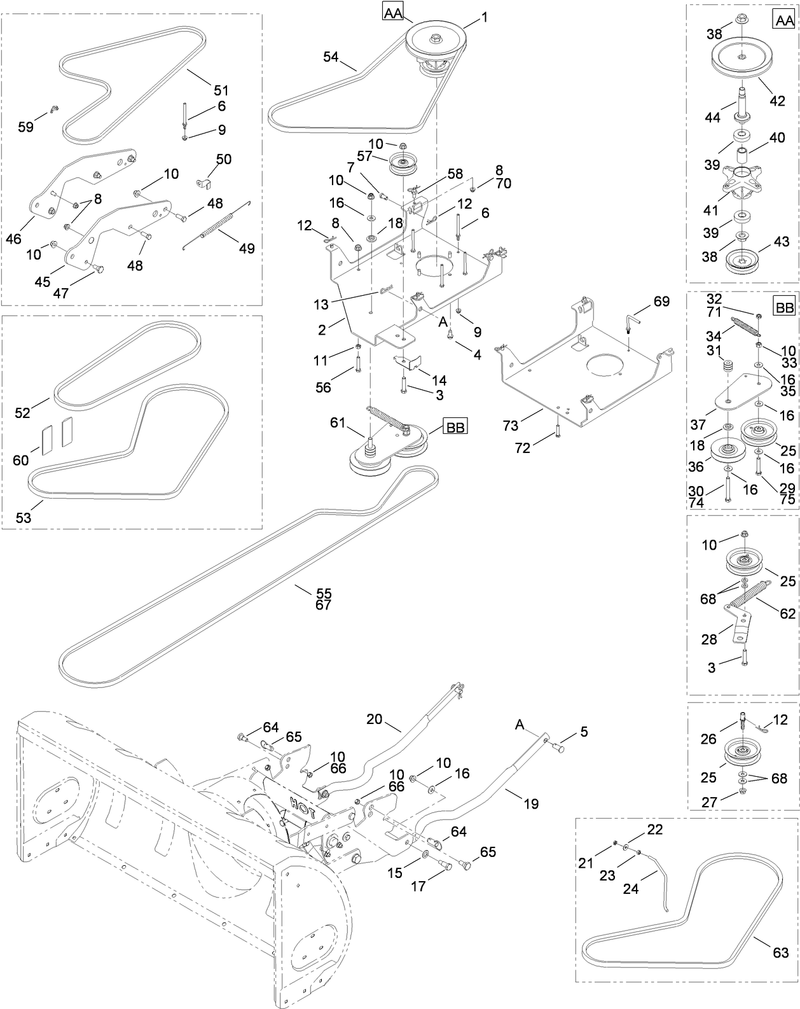 Spindle and Belt Assembly