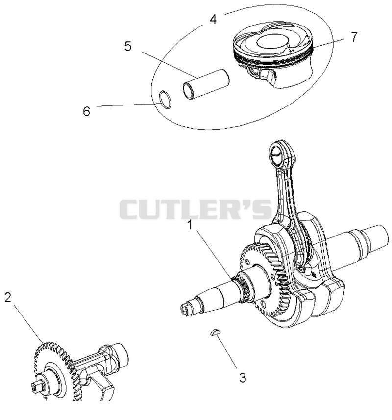 Crankshaft, Piston And Balance Shaft