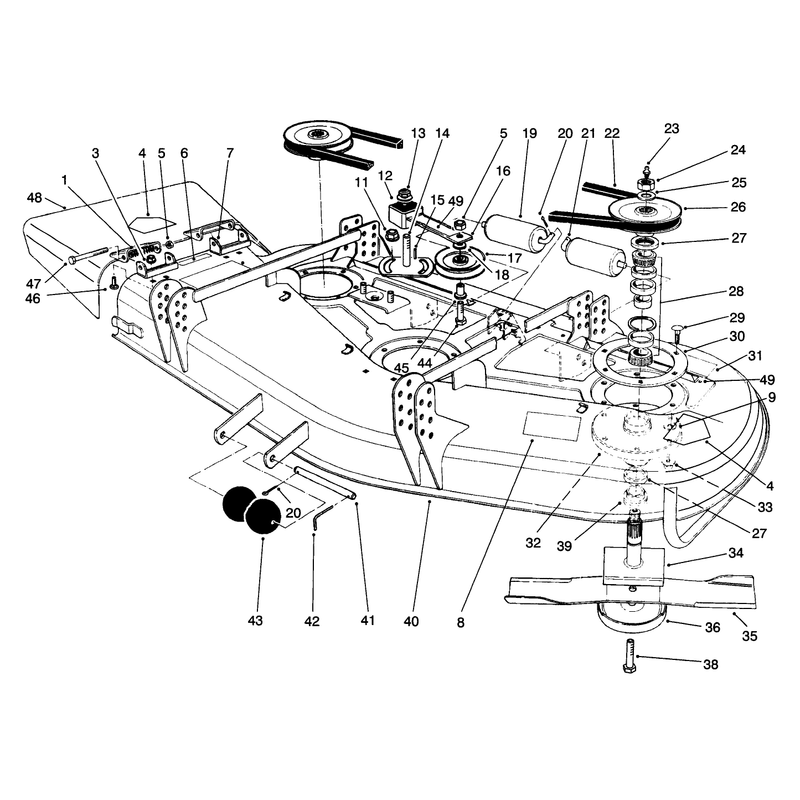 Deck and Spindle Assembly